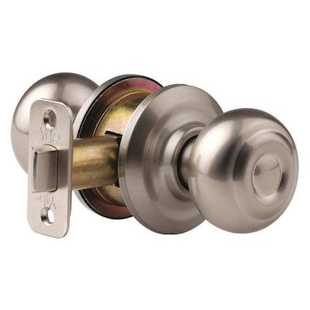 Yale Knob Lockset, Mechanical, Passage, Grd. 2 D3109N01