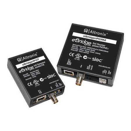 Altronix PoE Switch Kit, 1 Cam. Input, 3-1/2" W EBRIDGE1PCRMT
