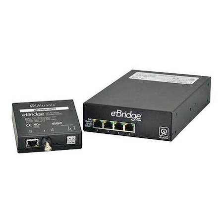 Altronix PoE Switch Kit, 4 Cam. Inputs, 3-1/2" W EBRIDGE4SK