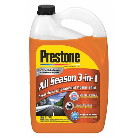 PRESTONE 1 gal Windshield Washer/De-Bug/De-Icer/Water Repellent Bottle AS658