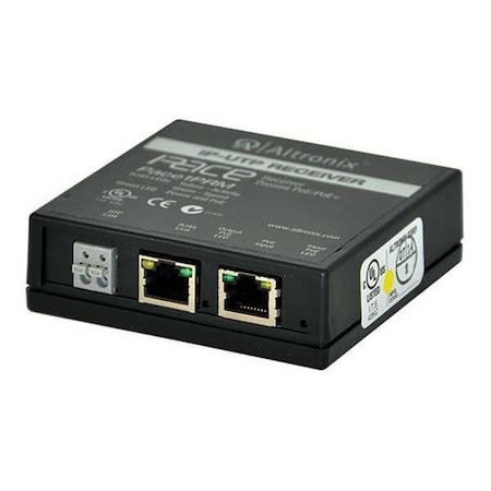 Altronix PoE Extender, 3-1/2" L, 1 Cam. Input, Blk PACE1PRM
