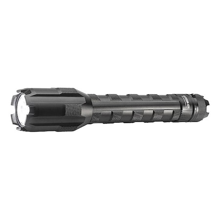 Lumapro Rechargeable Flashlight, Led Black Tactical Handheld Flashlight, 1,000 lm 49XX92