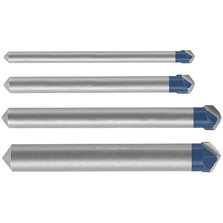 Bosch 4pc. Carbide Natural Stone Tile Bit Set NS2000