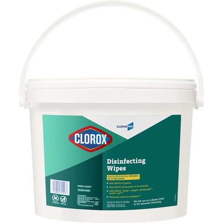 Clorox Disinfecting Wipes, Canister, 7 x 7", Fresh 31547