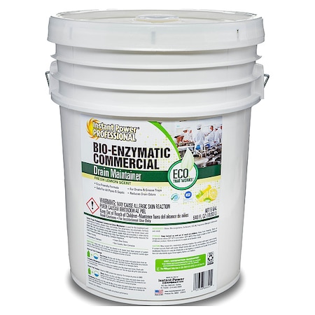 Instant Power Professional Commercial Drain Cleaner, 5 gal., Lemon 8882
