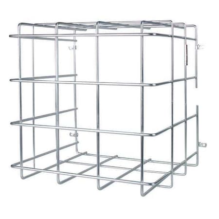 American Time Clock and Bell Guard, Steel, Surface Mount, 14 in W x 14 in H x 9 3/4 in D, Silver G2006