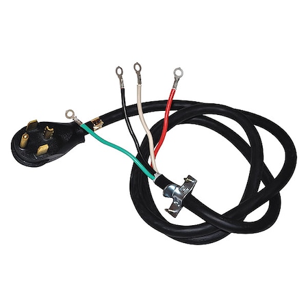 Whirlpool Four Wire 30-Amp Dryer Power Cord, 4 Ft PT400L