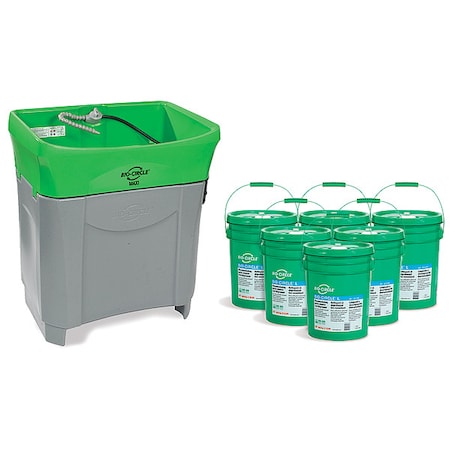 Walter Surface Technologies Parts Washer, 36 gal., 500 Lb., 29-3/4"H 55D600BCLP