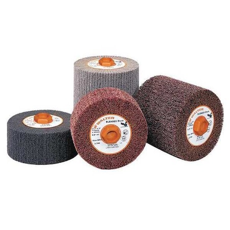 Walter Surface Technologies Unmounted Flap Wheel, 4-1/2" Dia., Medium 07M443