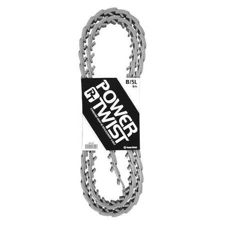 Powertwist Link V-Belt, 6 ft. Outside Length, 5/8 in Top Width, 5/8 in Thickness, 0 Ribs 0428056