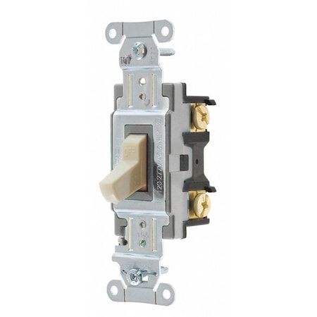 Hubbell Wiring Device-Kellems Wall Switch, Ivory, 1/2 HP, 1-Pole Switch CSB115I