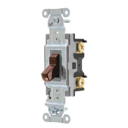 Bryant Wall Switch, Brown, 15A, 1-Pole Switch CSB115B