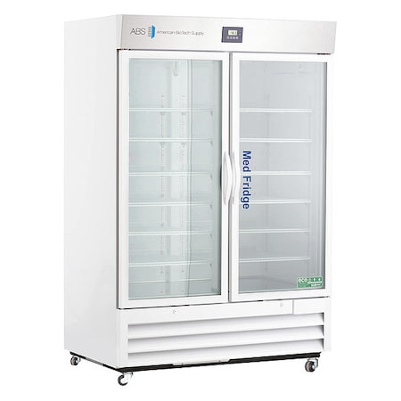 American Biotech Supply Refrigerator, Two Glass Door, 49 cu.ft., 7A PH-ABT-HC-49G