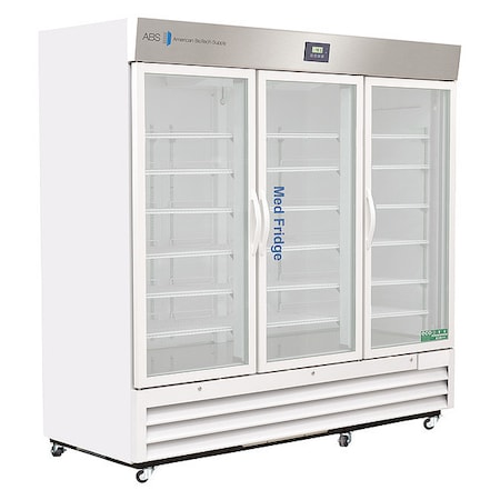 American Biotech Supply Refrigerator, Three Glass, 72 cu. ft., 10A PH-ABT-HC-72G