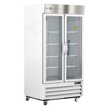 American Biotech Supply Refrigerator, Two Glass Door, 36 cu.ft., 9A PH-ABT-HC-S36G