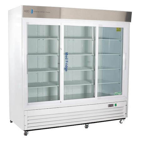 American Biotech Supply Refrigerator, 79-3/4" H, 69 cu. ft., 10A PH-ABT-HC-S69G