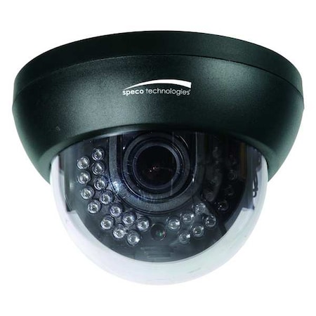 Speco Technologies Indoor Camera, IR Dome, 1000 Line Resolution, Blk HT649K