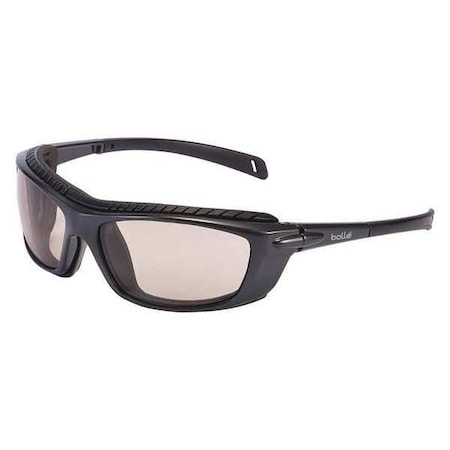 Bolle Safety Baxter, Safety Glasses, Anti-Fog, Anti-Static & Anti-Scratch, CSP Lens, Black/Blue Frame 40278