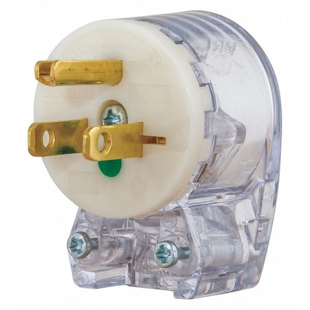 Bryant Straight Blade Plug, 5-15P, 15 A, 125V AC, 2 Pole, Screw Terminals, Grounded 8295T