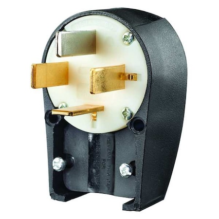 Bryant Straight Blade Plug, 18-60P, 60 A, 120/208V AC, 4 Pole, Screw Terminals, Non-Grounded 8362ANPB
