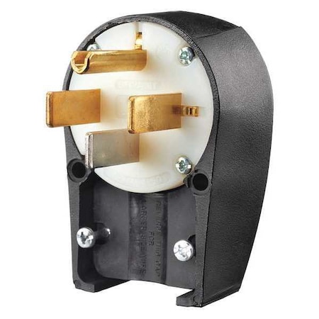 Bryant Straight Blade Plug, 14-50P, 50 A, 125/250V AC, 3 Pole, Screw Terminals, Grounded 9452ANPB