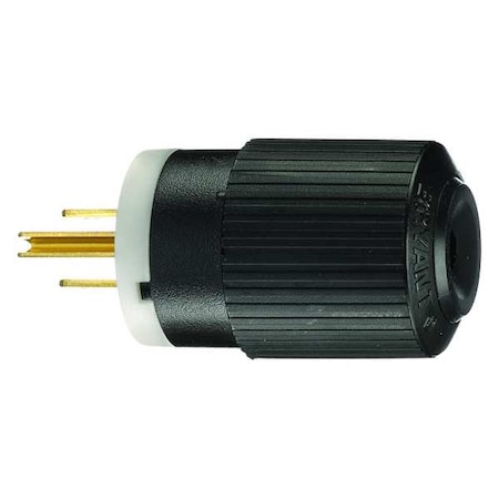 Bryant Straight Blade Plug, 5-15P, 15 A, 125V AC, 2 Pole, Screw Terminals, Grounded BRY5266NP