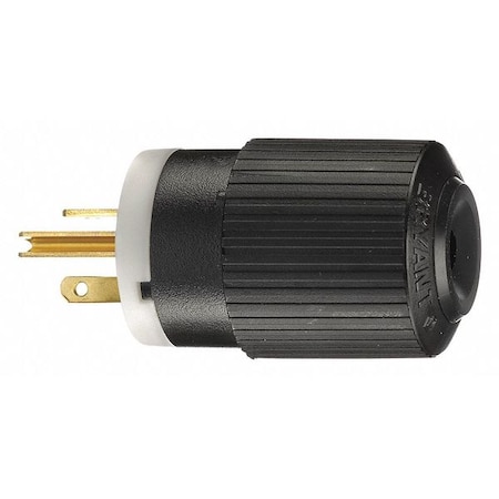 Bryant Straight Blade Plug, 5-20P, 20 A, 125V AC, 2 Pole, Screw Terminals, Grounded BRY5366NP