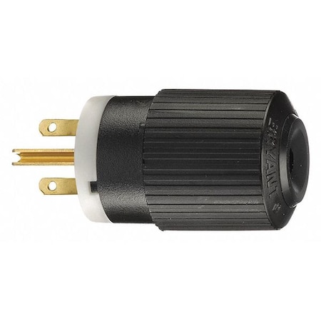 Bryant Straight Blade Plug, 6-15P, 15 A, 250V AC, 2 Pole, Screw Terminals, Grounded BRY5666NP