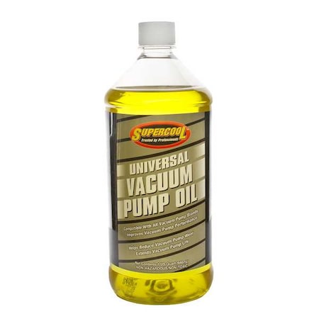 Supercool Vacuum Pump Oil, Yellow, 1 Qt. 37476