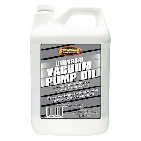 Supercool Vacuum Pump Oil, Yellow, 1 Gal. 43286