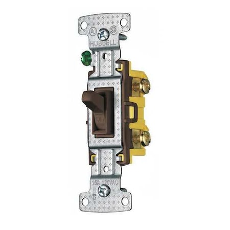 ZORO SELECT Wall Switch, Brown, 1-Pole Switch, 1/2 HP RS115