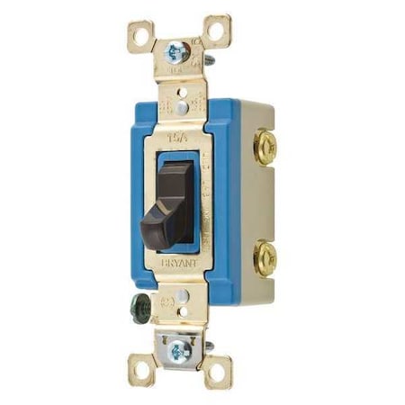 Bryant Wall Switch, Brown, 15A, 2-Pole Switch 4802