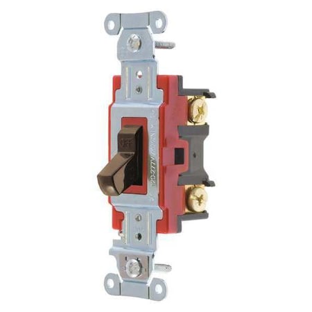 Bryant Wall Switch, Brwn, 20A, 1-Pole Switch BRY4901B