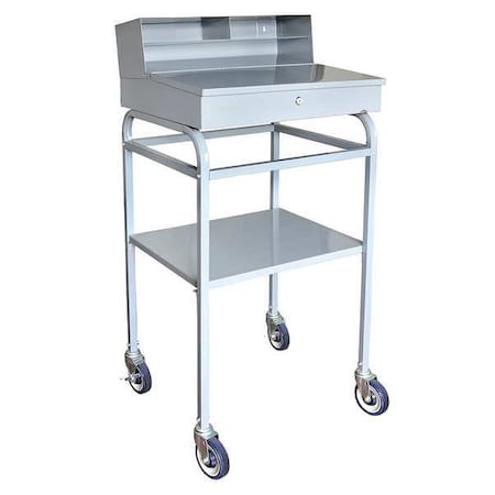 Zoro Select Mobile Workstation, 300 lb., 23-1/5 in. 49Y095