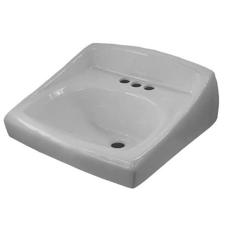 Sloan Lavatory Sink, Wall Mount, 8"Centerset SS-3803-A