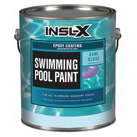 Insl-X By Benjamin Moore Pool Paint, Semi-gloss, Royal Blue, 1 gal. IG4024S99-2K