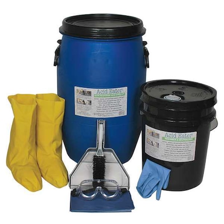 Acid Eater Neutralizing Spill Kit, 15 gal., Granular 1006-015