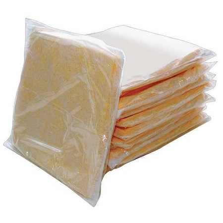 Spilfyter Sorbent Pillow, 19 gal, 18 in x 18 in, Yellow, 12 PK 222016