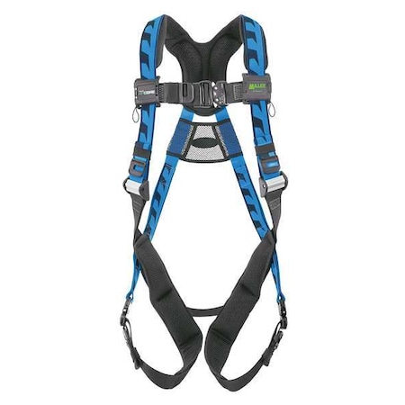 Miller AirCore(TM) Full Body Harness, 2XL/3XL, 400 lb., Quick-Connect Chest/ Quick-Connect Leg Straps ACA-QC2/3XLBL