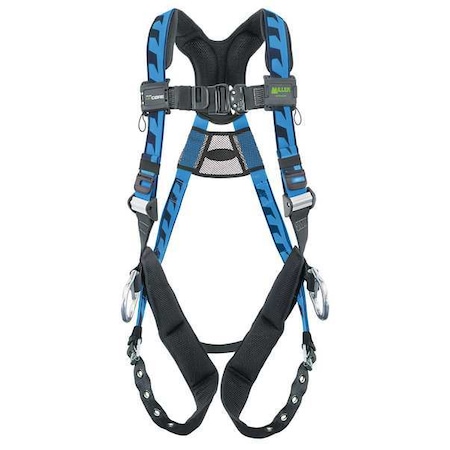 Miller AirCore(TM) Full Body Harness, L/XL, 400 lb., Quick-Connect Chest/ Tongue Leg Straps ACA-TB-D/UBL