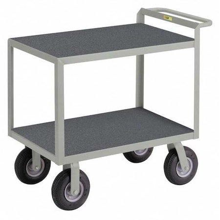 Little Giant Instrument Cart with Flush Metal Shelves, Steel, 1,200 lb Load Capacity, 2 Shelves, 53 1/2 in L G-3048-9PM
