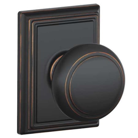 Schlage Antique Bronze Passage Knob Lockset, Andover/Addison F10 AND 716 ADD