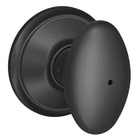 Schlage Matte Black Privacy Knob Lockset, Siena F40 SIE 622