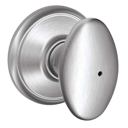 Schlage Satin Chrome Privacy Knob Lockset, Siena F40 SIE 626