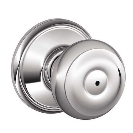 Schlage Chrome Privacy Knob Lockset, Georgian F40 GEO 625
