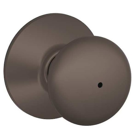 Schlage Knob Lockset, Mechanical, Privacy, Grd. 2 F40 ORB 613