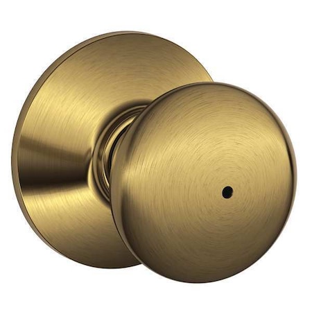 Schlage Knob Lockset, Mechanical, Privacy, Grd. 2 F40 PLY 609
