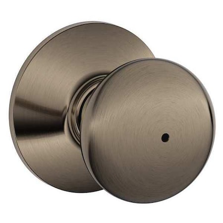 Schlage Knob Lockset, Mechanical, Privacy, Grd. 2 F40 PLY 620