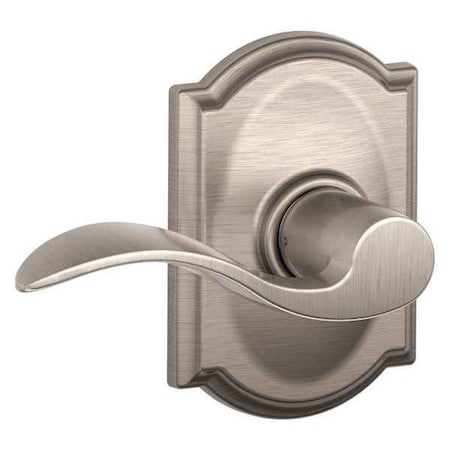 Schlage Residential Knob Lockset, Satin Nickel, Passage, Gr 2 F10 AND 619 CAM