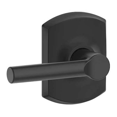 Schlage Matte Black Passage Lever Lockset, Broadway F10 BRW 622 GRW